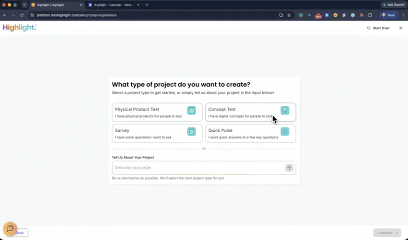 Sequential monadic concept testing