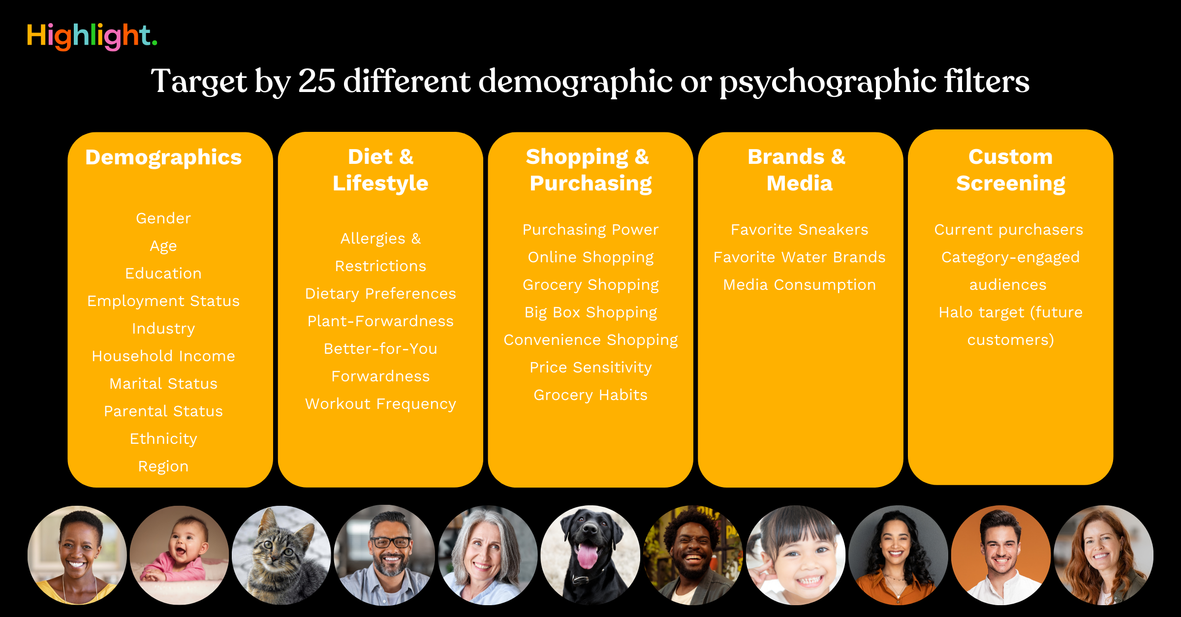 Demographic + Psychographic filters