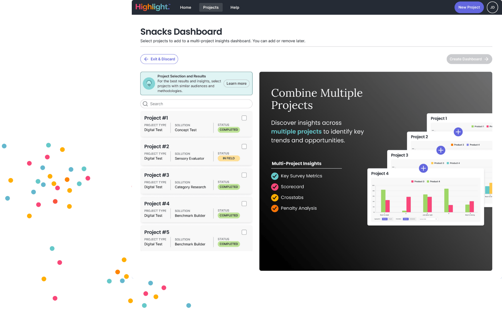 Multi-project dashboard hero image