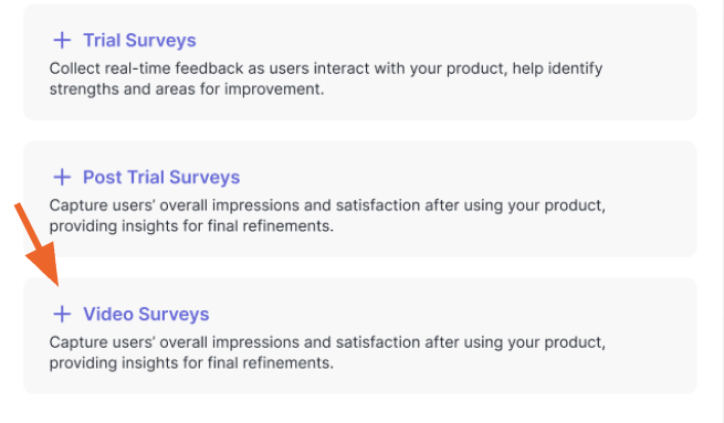 video surveys