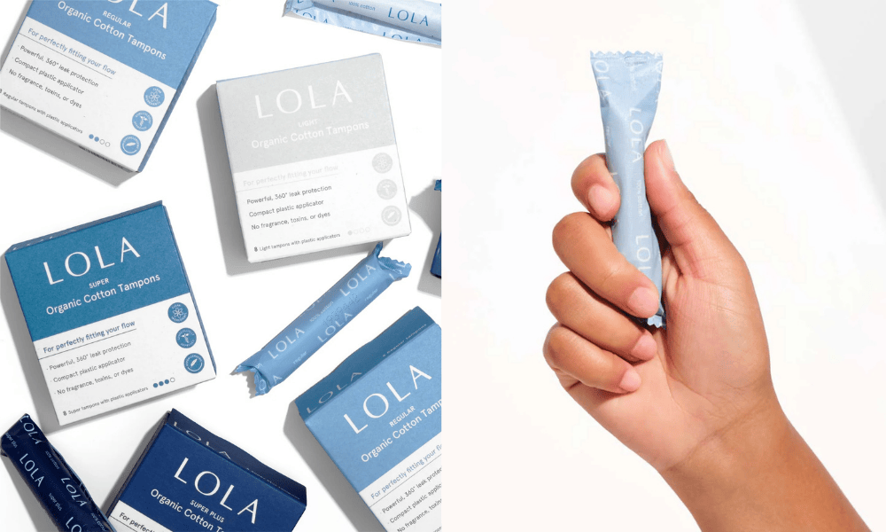 LOLA tampon packaging